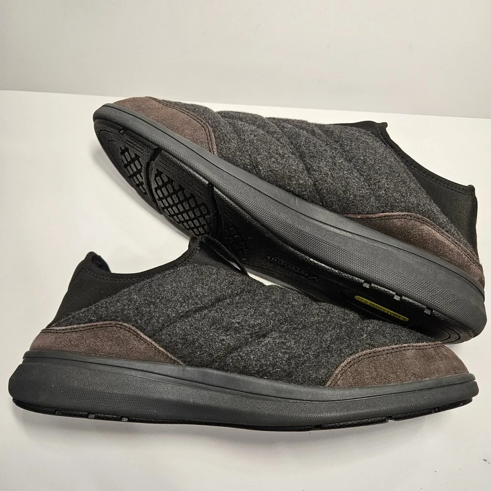 Florsheim Comfortech Mens 11M Javs Grey Wool Quilted Slip On Shoes Slipp‎